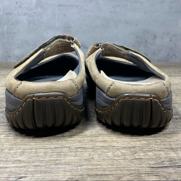 Clarks 32400 Tan Leather Mary Jane Mules Wm's 8M - Picture 5 of 10